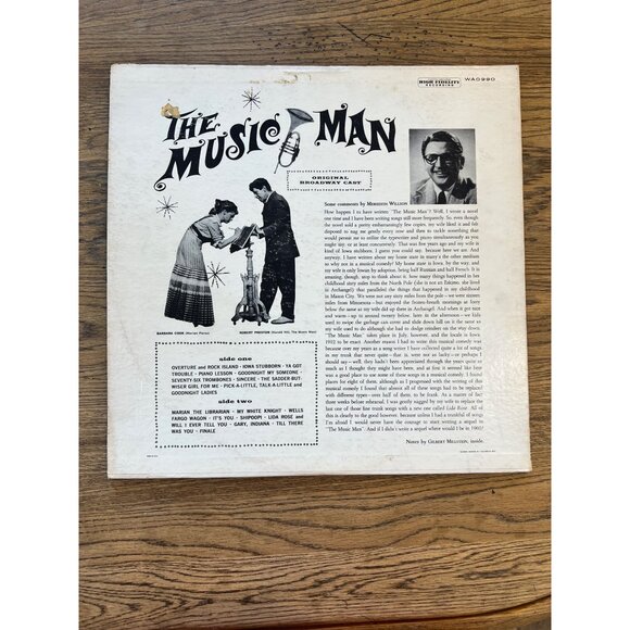 Meredith Willsons "The Music Man" Original Broadway Cast Vinyl Record WAO-990 - Picture 6 of 6